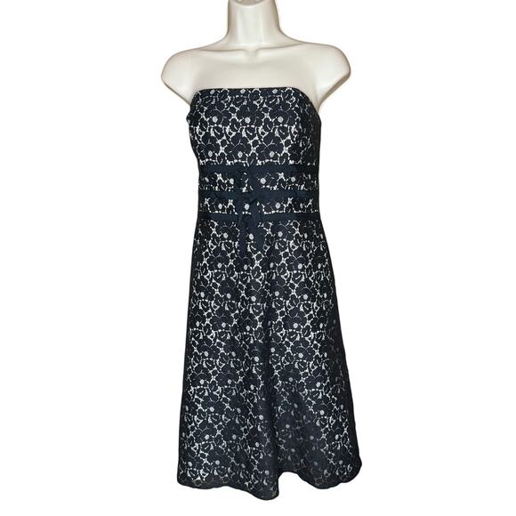 White House Black Market Lace Strapless Dress 10 - Picture 1 of 9